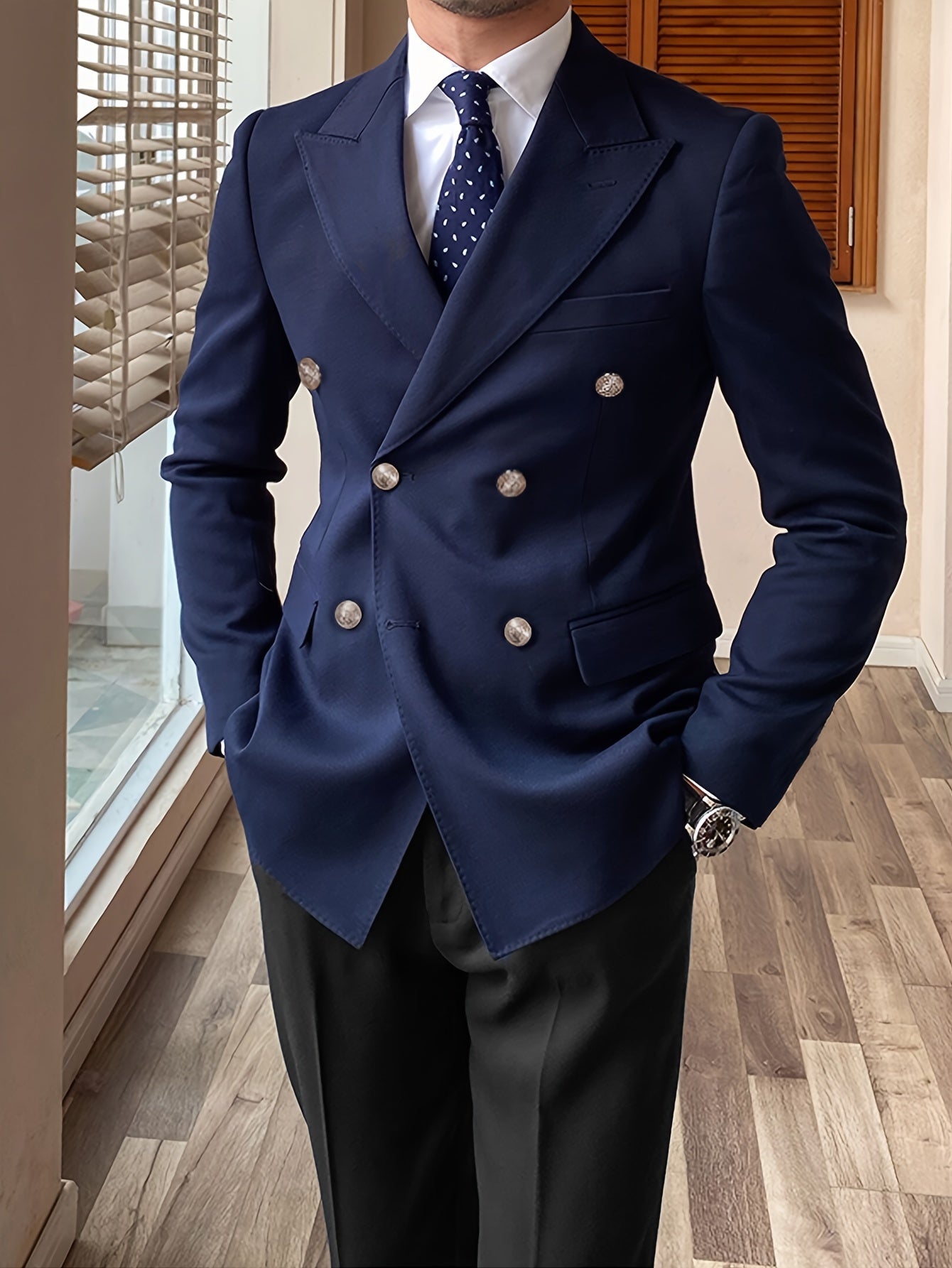 Noble Wear Kensington Double-Breasted Blazer