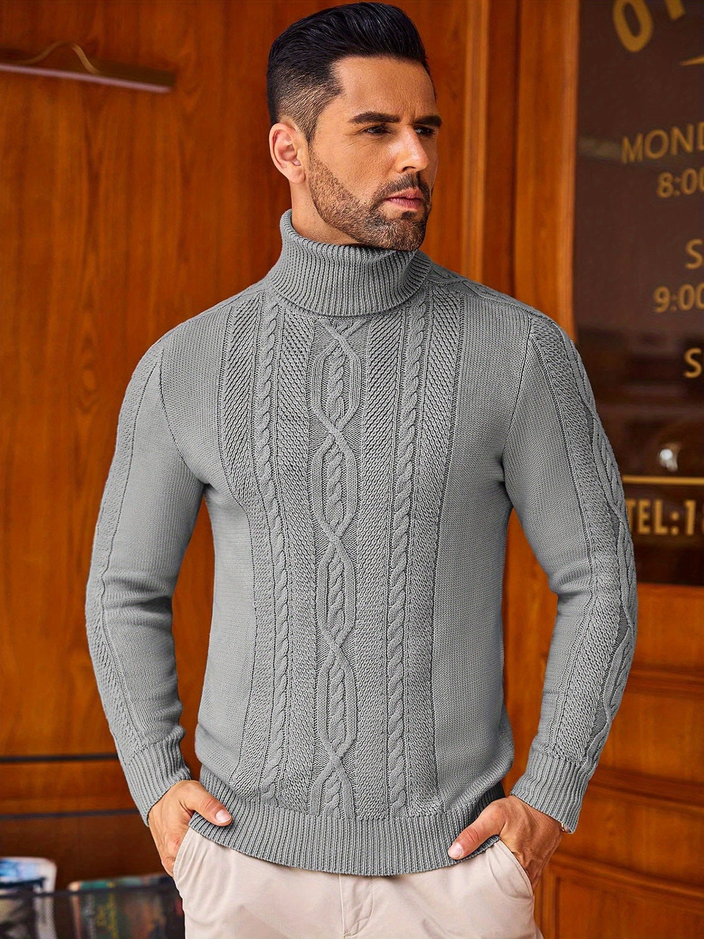 Noble Wear Oslo Slim Fit Turtleneck Sweater