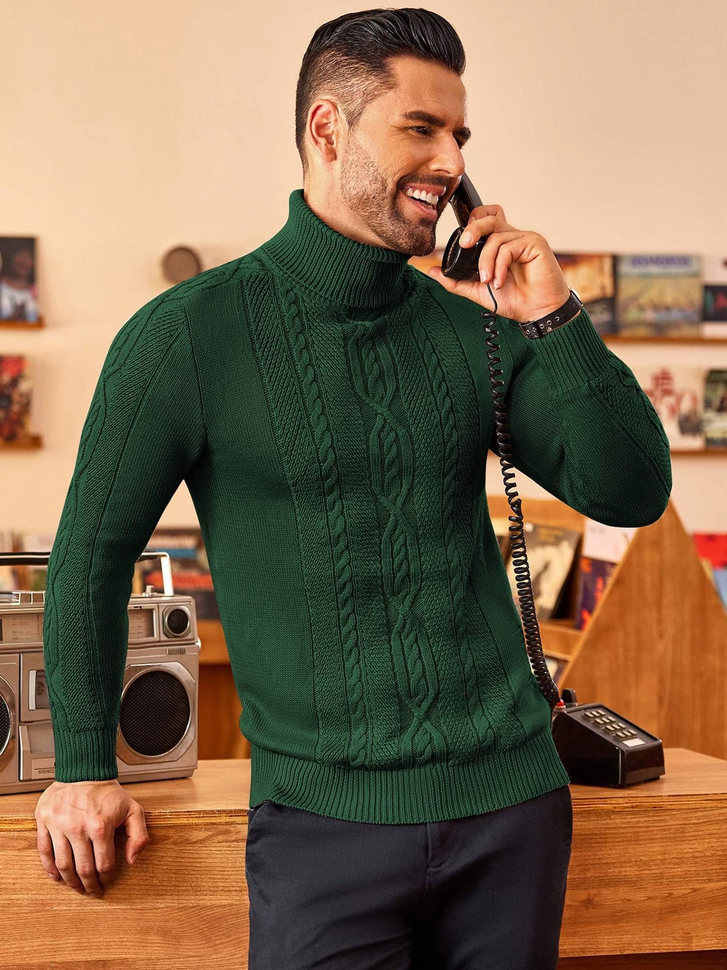 Noble Wear Oslo Slim Fit Turtleneck Sweater