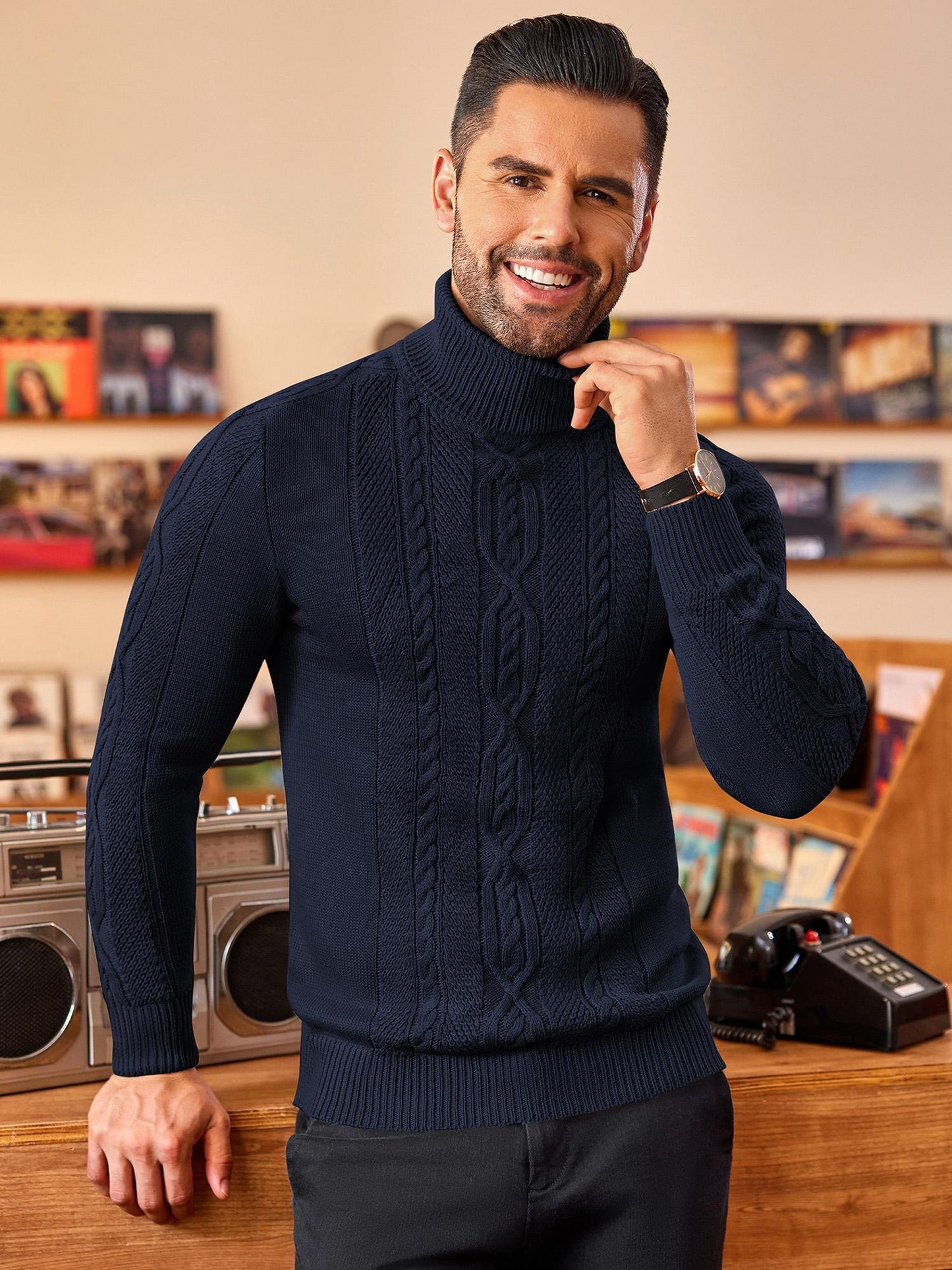 Noble Wear Oslo Slim Fit Turtleneck Sweater