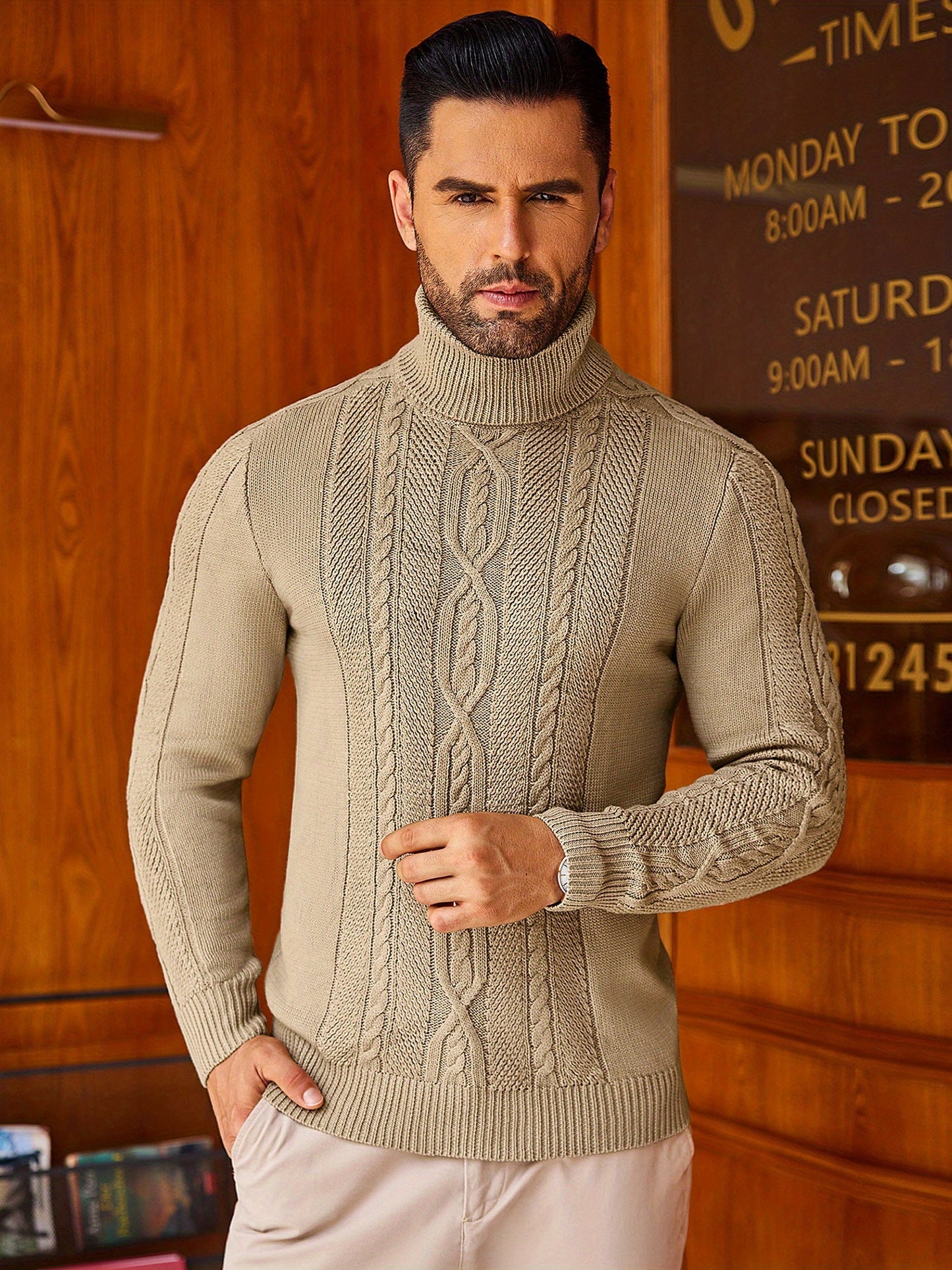 Noble Wear Oslo Slim Fit Turtleneck Sweater