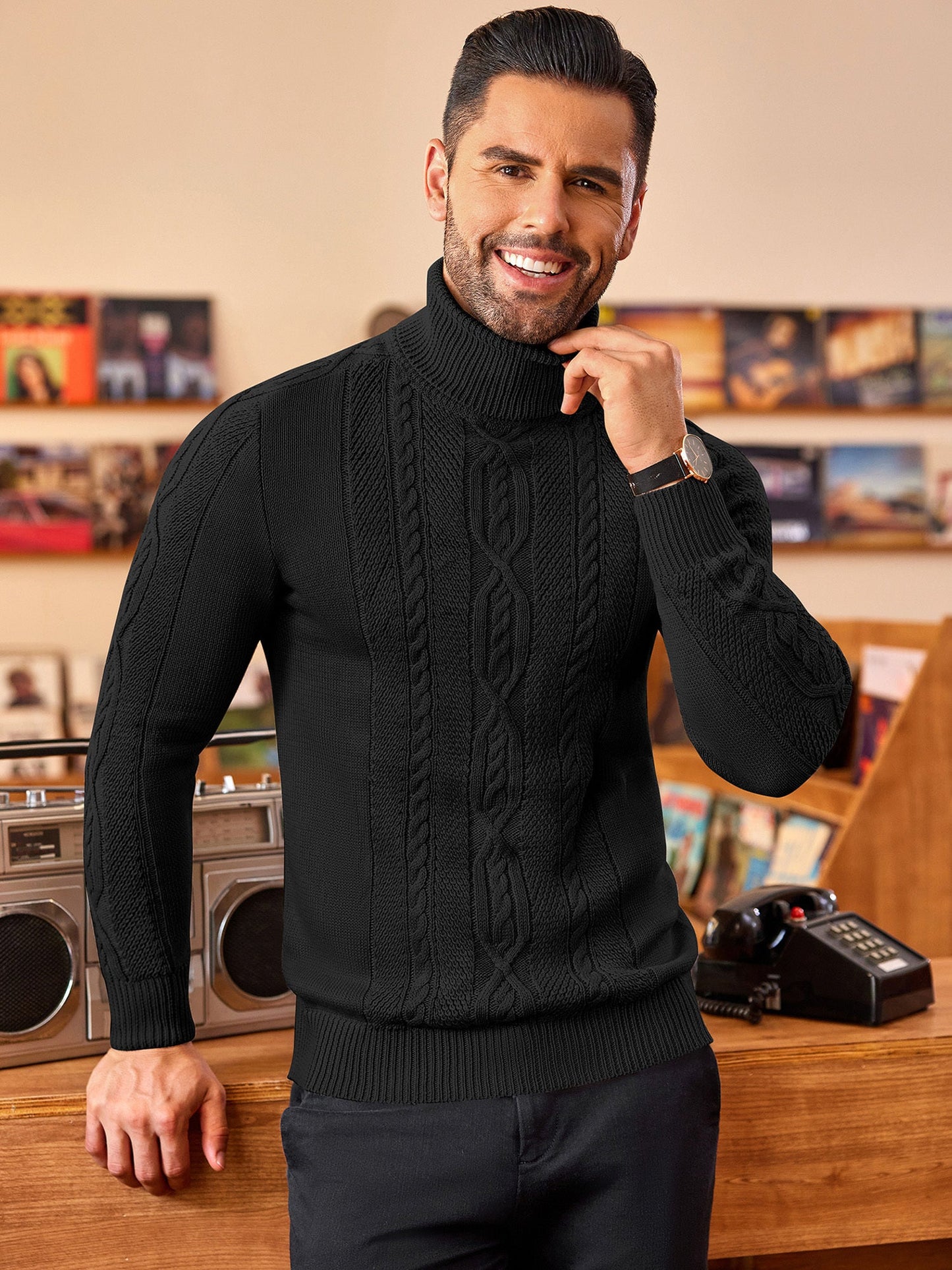Noble Wear Oslo Slim Fit Turtleneck Sweater