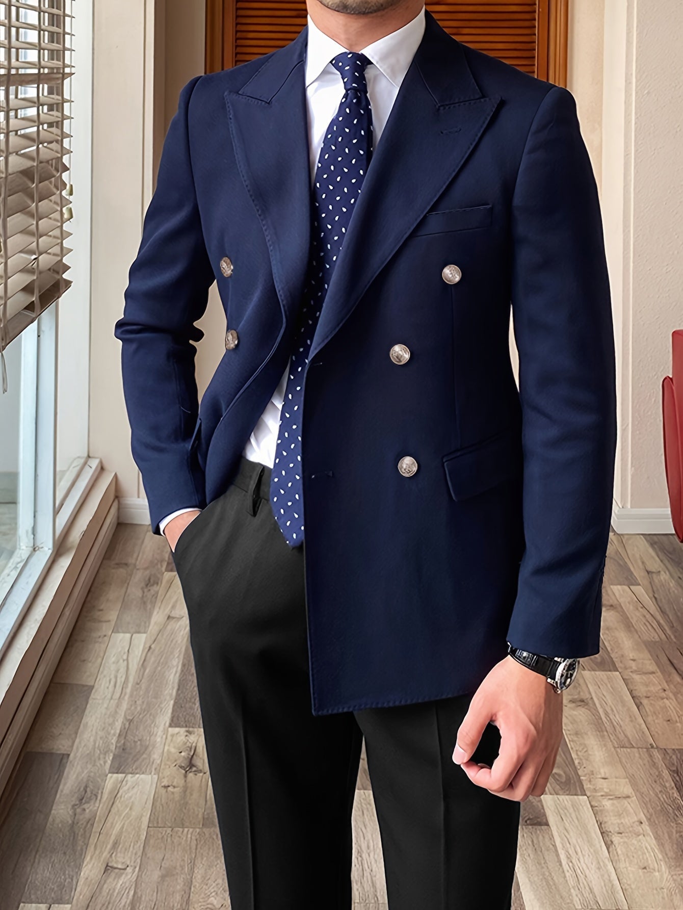 Noble Wear Kensington Double-Breasted Blazer
