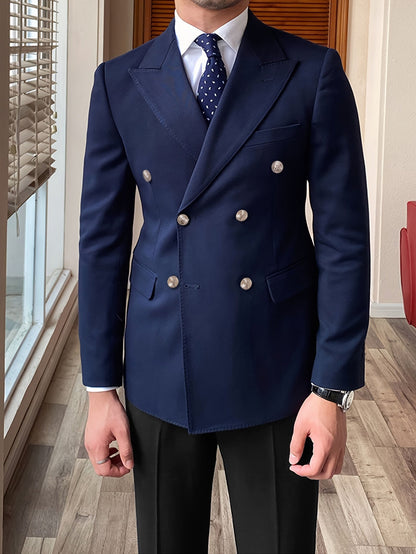 Noble Wear Kensington Double-Breasted Blazer