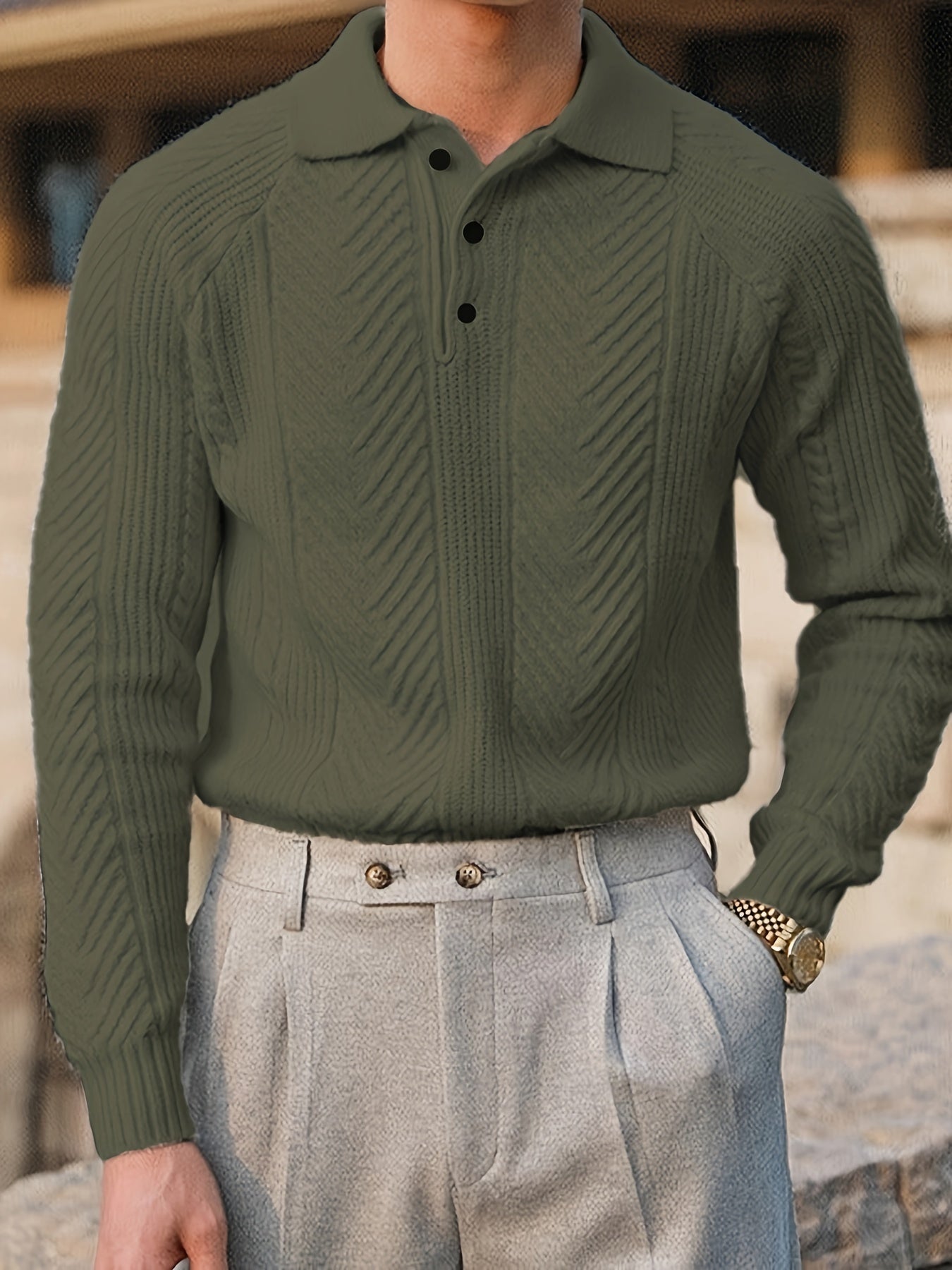 Noble Wear Cambridge Textured Knitted Polo