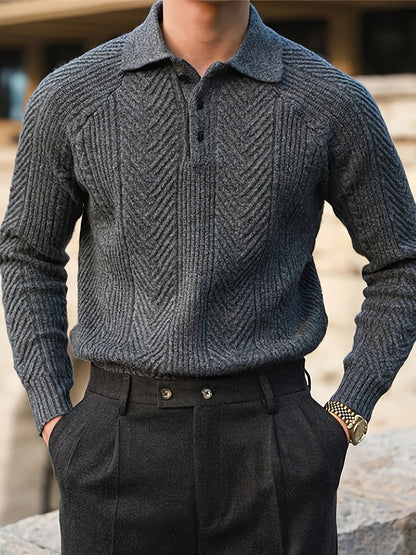 Noble Wear Cambridge Textured Knitted Polo
