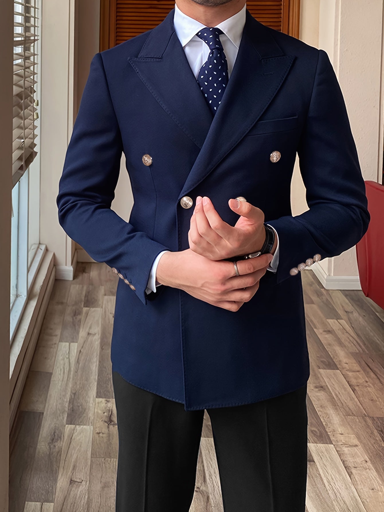 Noble Wear Kensington Double-Breasted Blazer