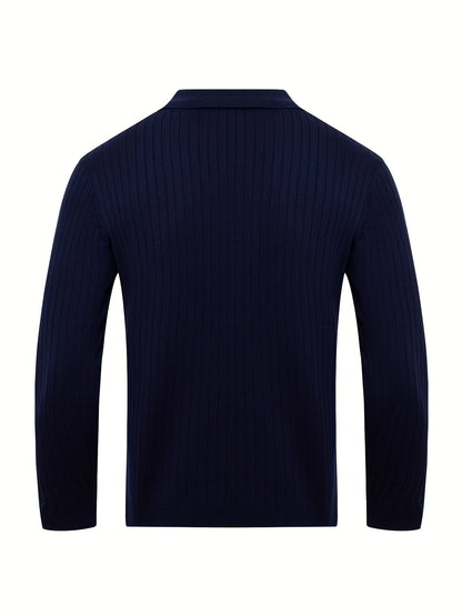 Noble Wear Aspen V-Neck Polo Sweater