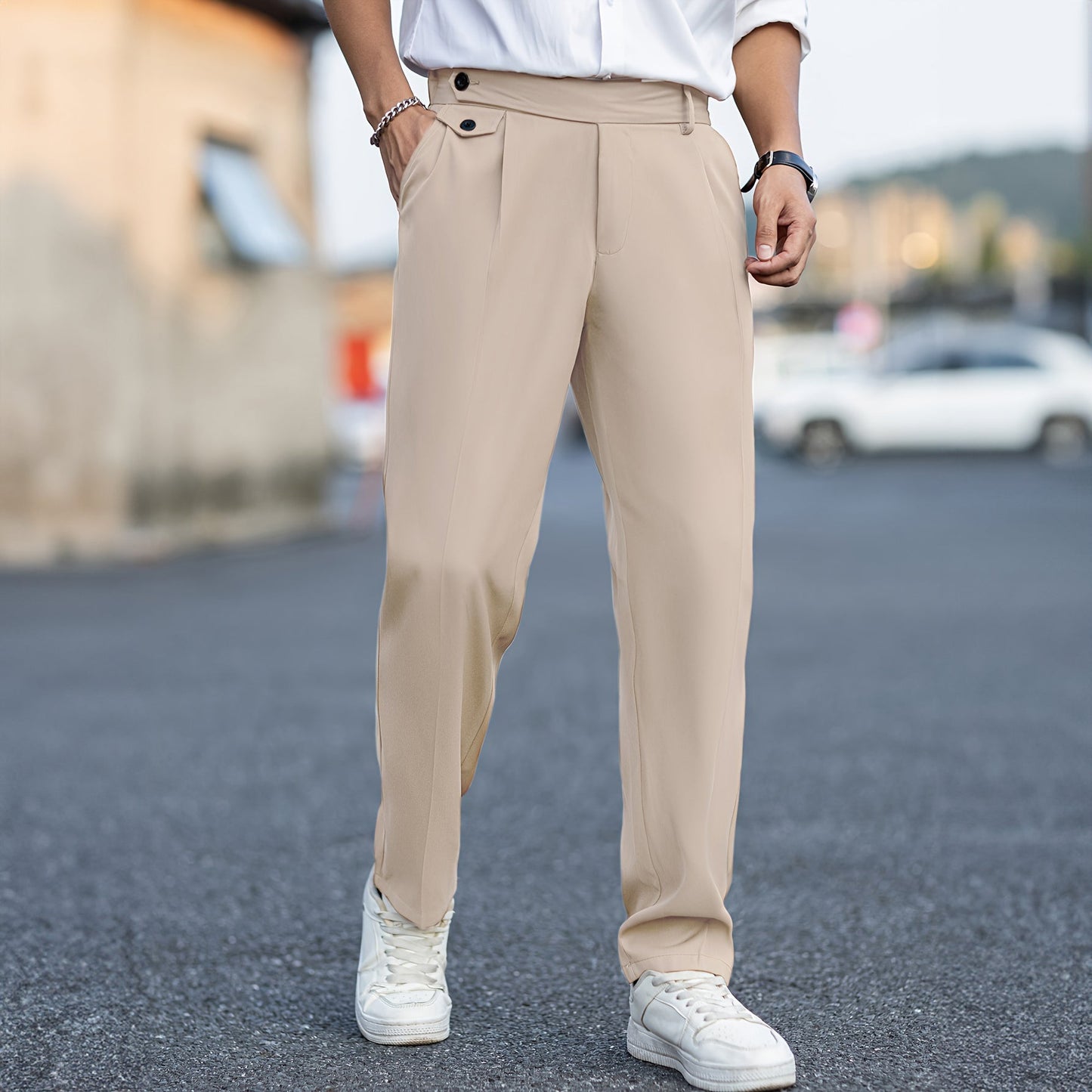 Noble Wear Bermingham Cropped Dress Pants
