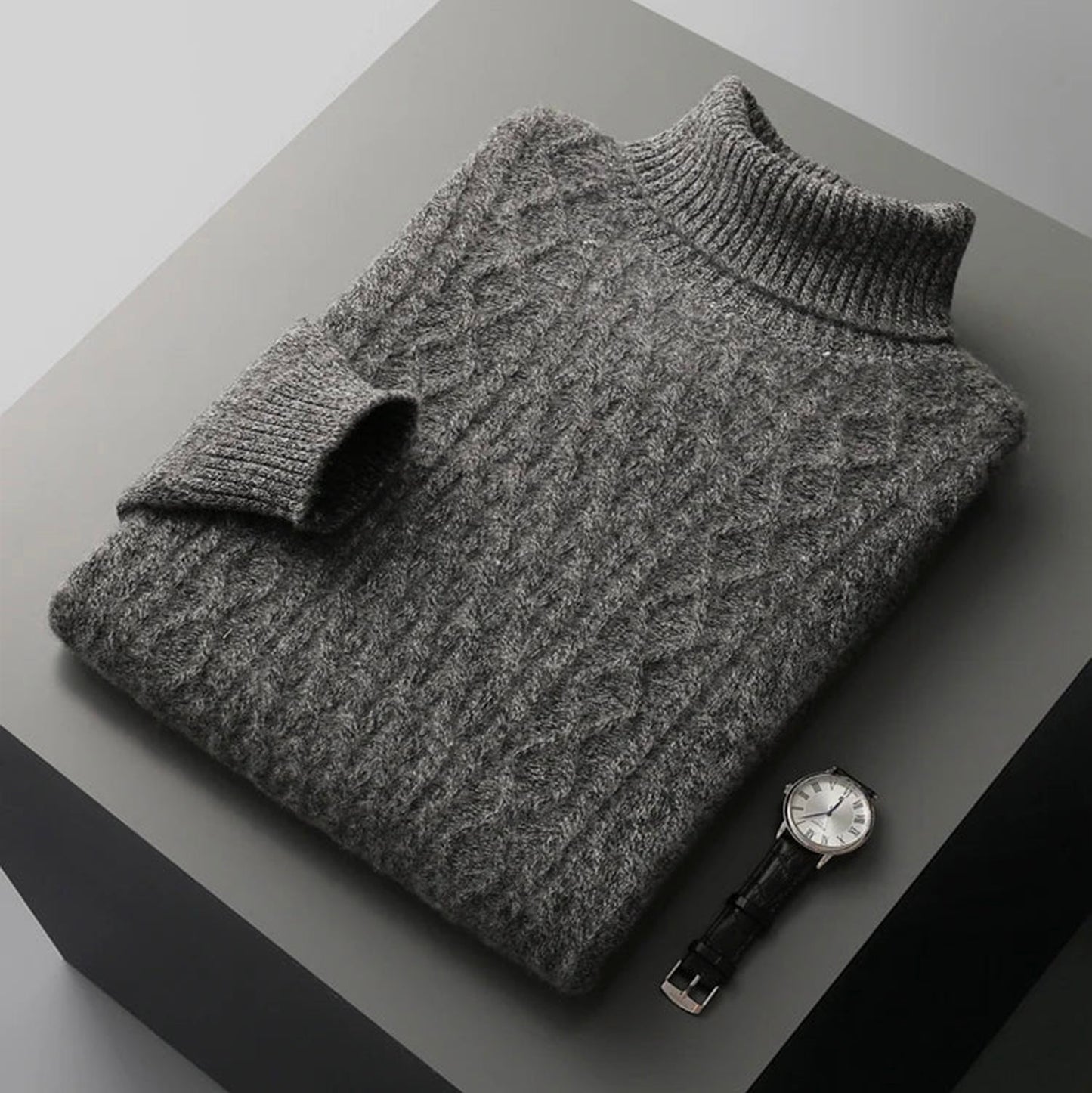 Noble Wear Berlin Turtleneck Merino Wool Sweater