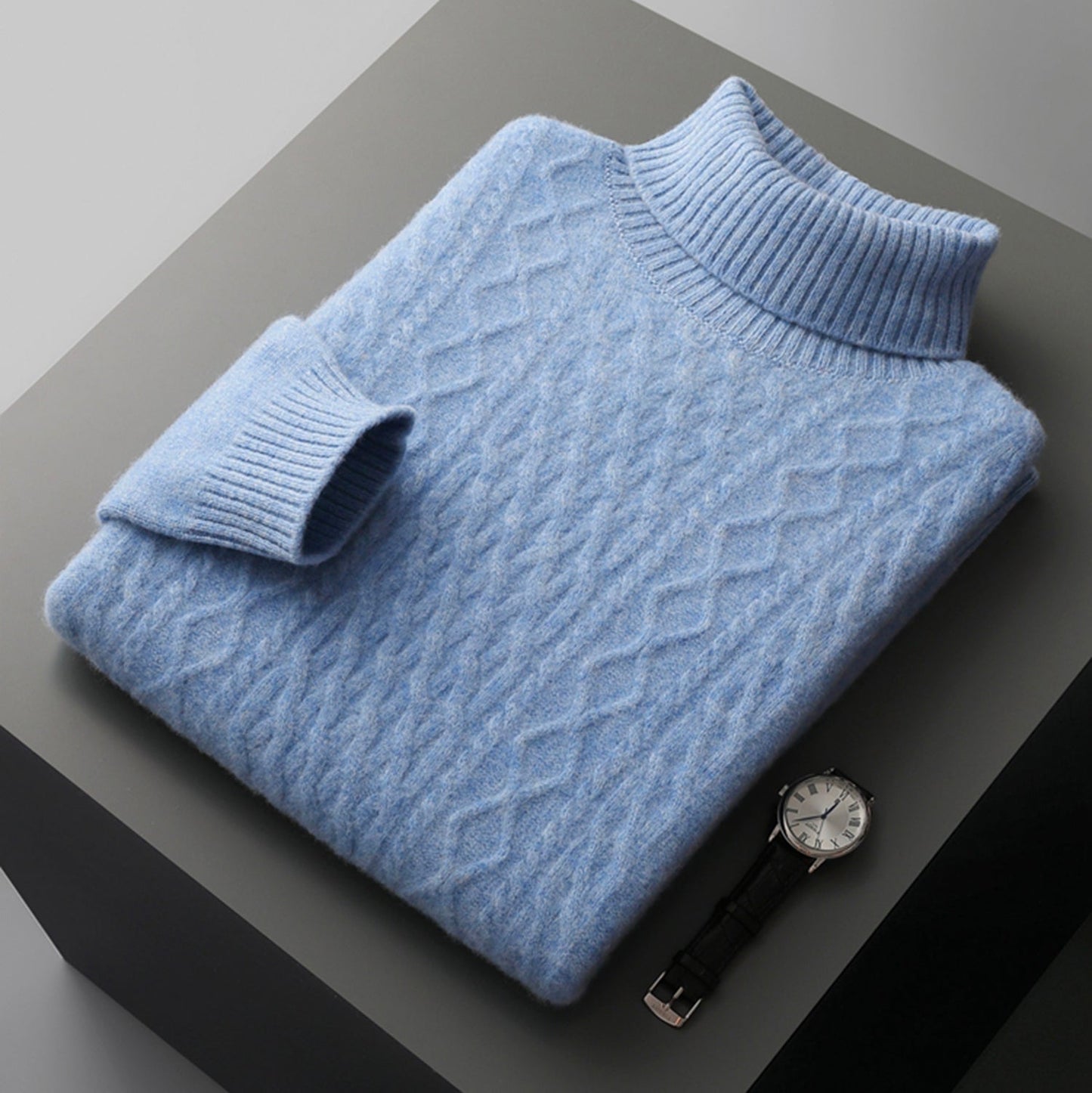 Noble Wear Berlin Turtleneck Merino Wool Sweater