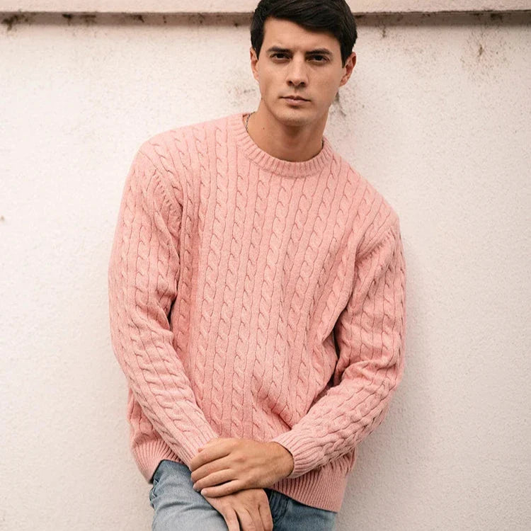 Noble Wear Vintage Cable Knit Sweater