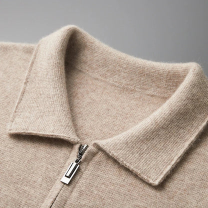 Noble Wear Edinburgh Merino Wool Zippered Cardigan
