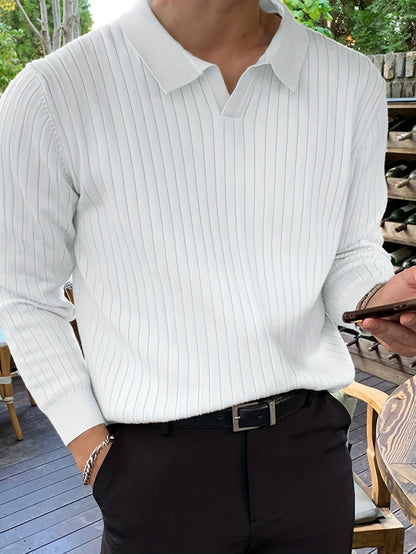 Noble Wear Aspen V-Neck Polo Sweater
